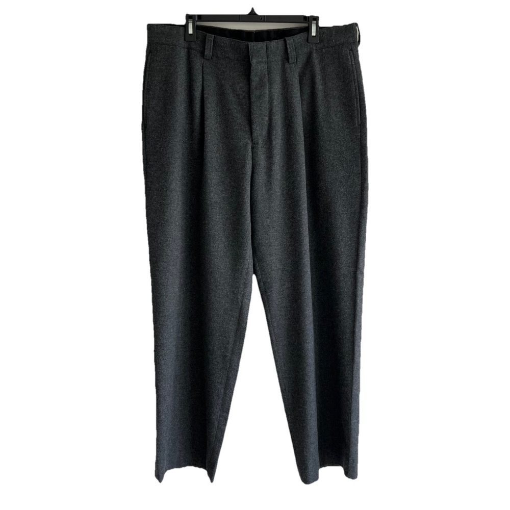 Madewell men’s wool blend single pleat gray trouser pants size 36x32